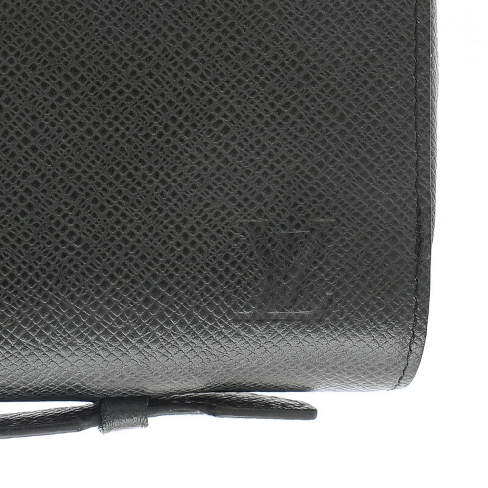 LOUIS VUITTON Taiga Zippy XL Round Zipper Long Wallet Noir M44275 - Picture 4 of 9